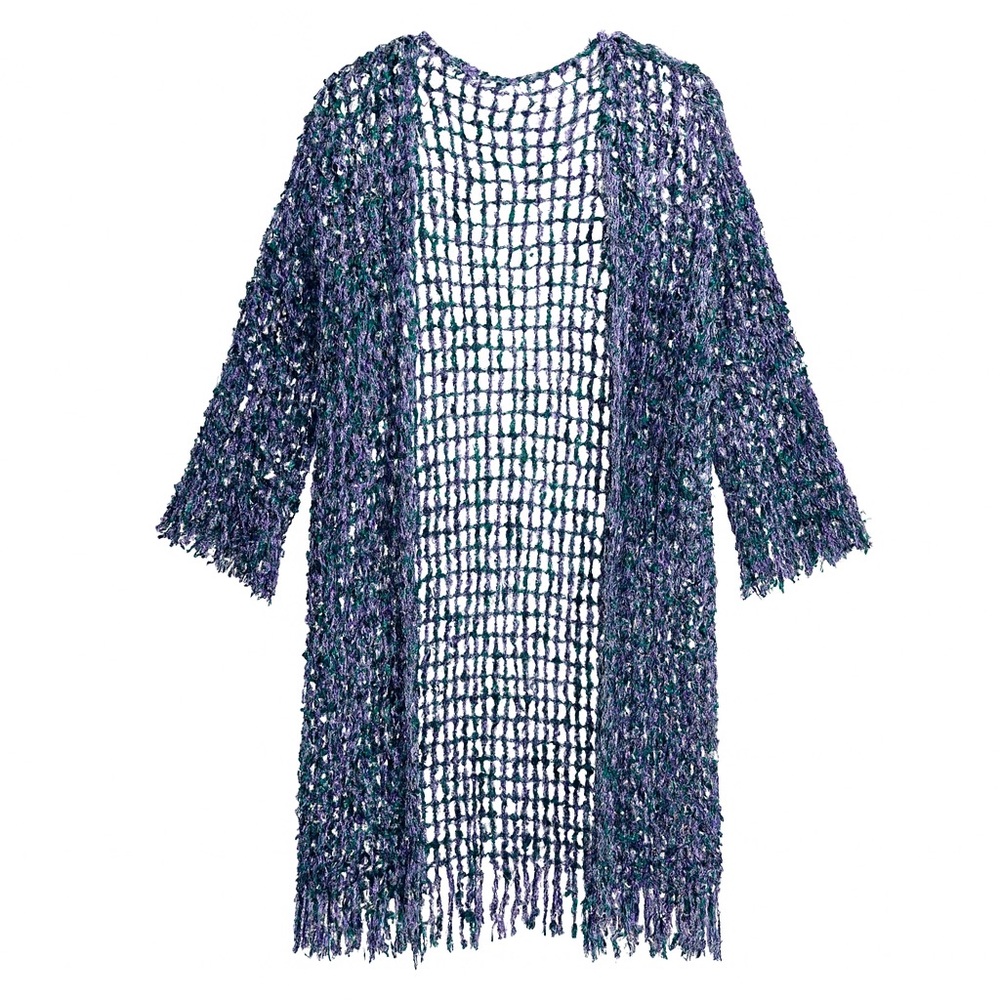 Vintage Chico's Mermaid Duster Cardigan, One Size